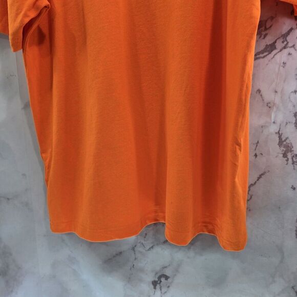 Carhartt T Shirt Mens Large Orange Pocket Loose Fit Tee Short Sleeve Neon Hunter - Picture 6 of 11